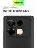 Матовый силиконовый чехол Broscorp на Infinix Note 40 Pro 4G (Инф...