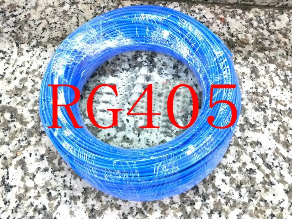 200 м RF RG405 коаксиального кабеля Полужесткий гибкий RG-405 коаксиальный косички, blue, 50m