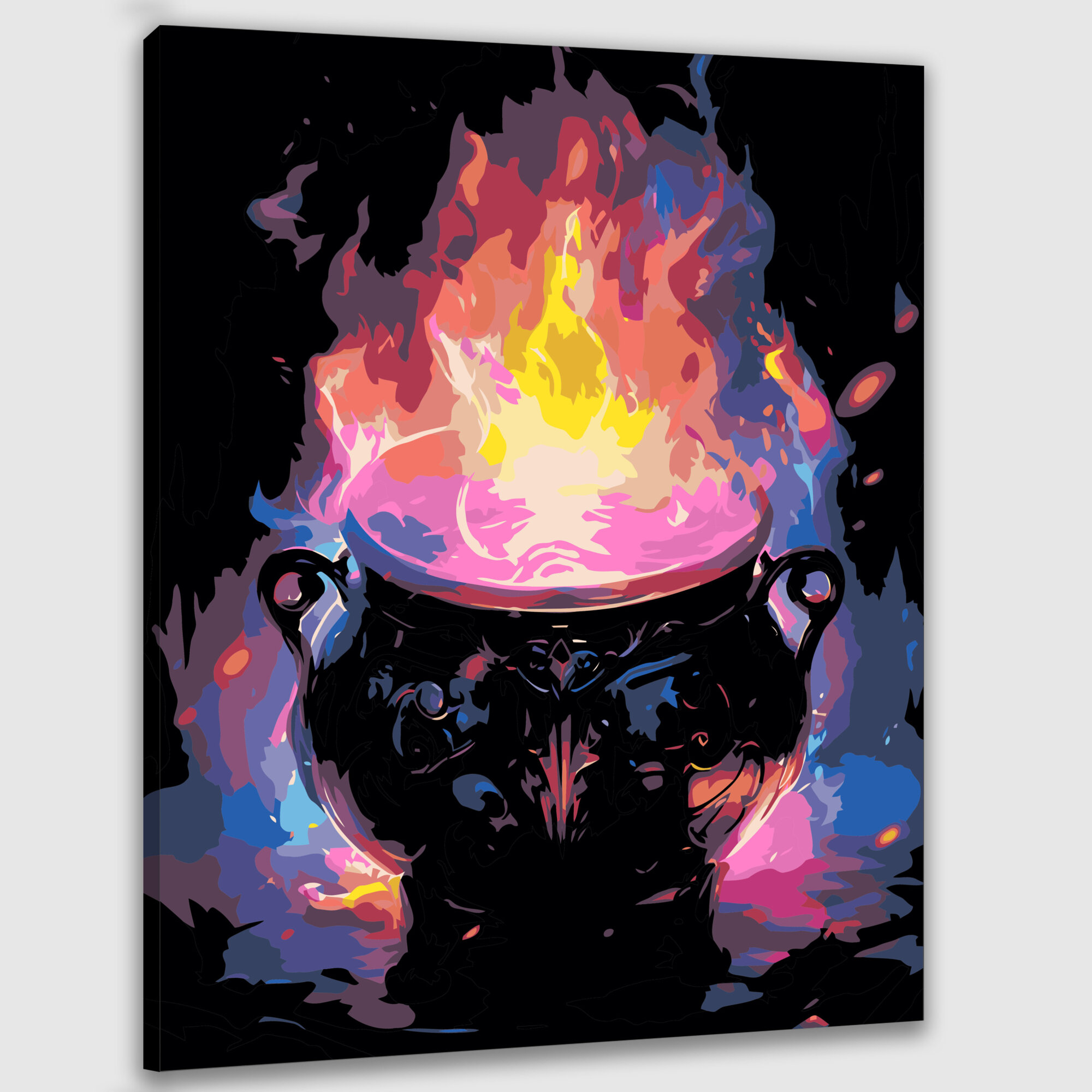 Картина по номерам 40x50 см котел мистический яркие краски чары магические амулеты свет