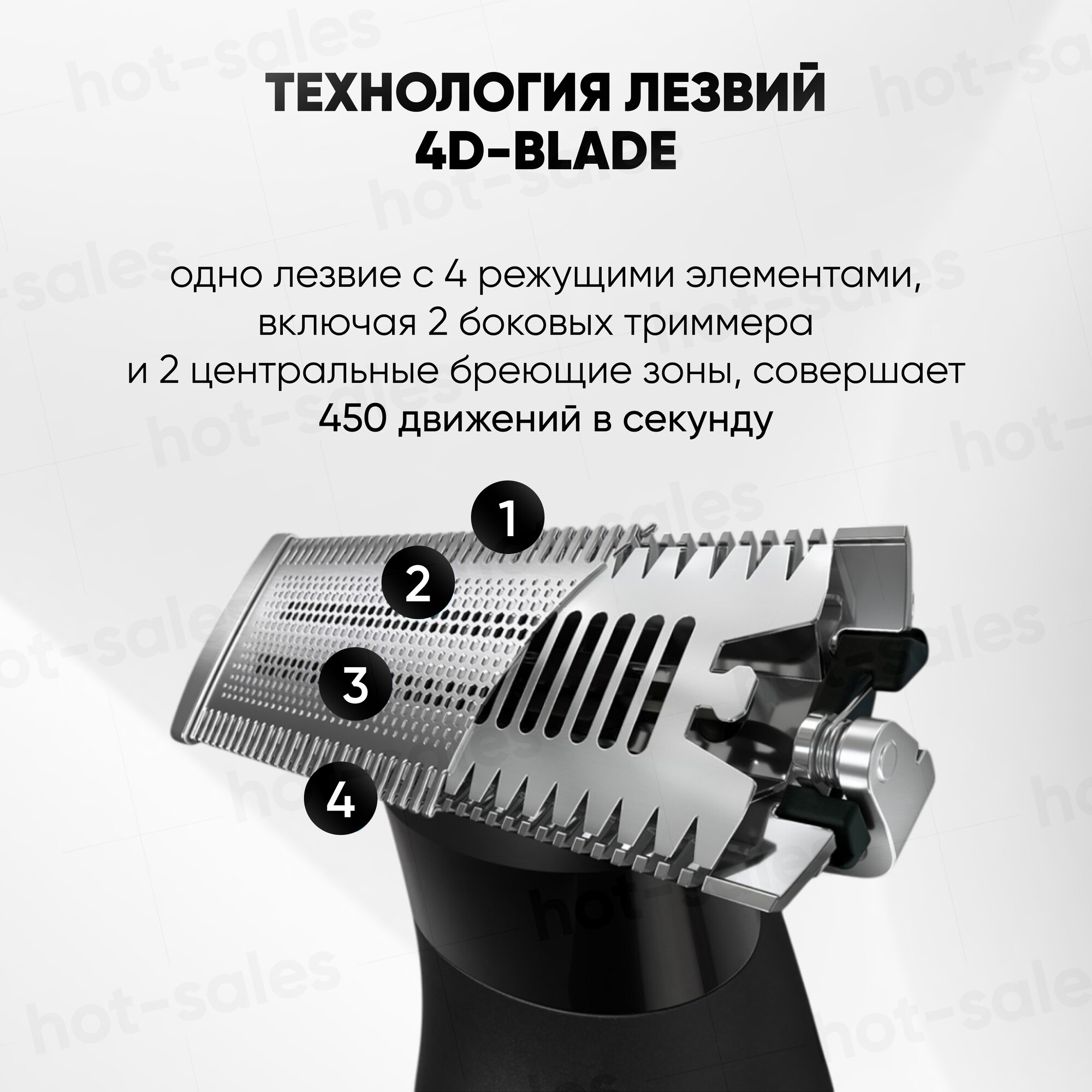 Триммер для бороды и усов Braun XT5110, автономное питание, LED-индикатор — фото 1