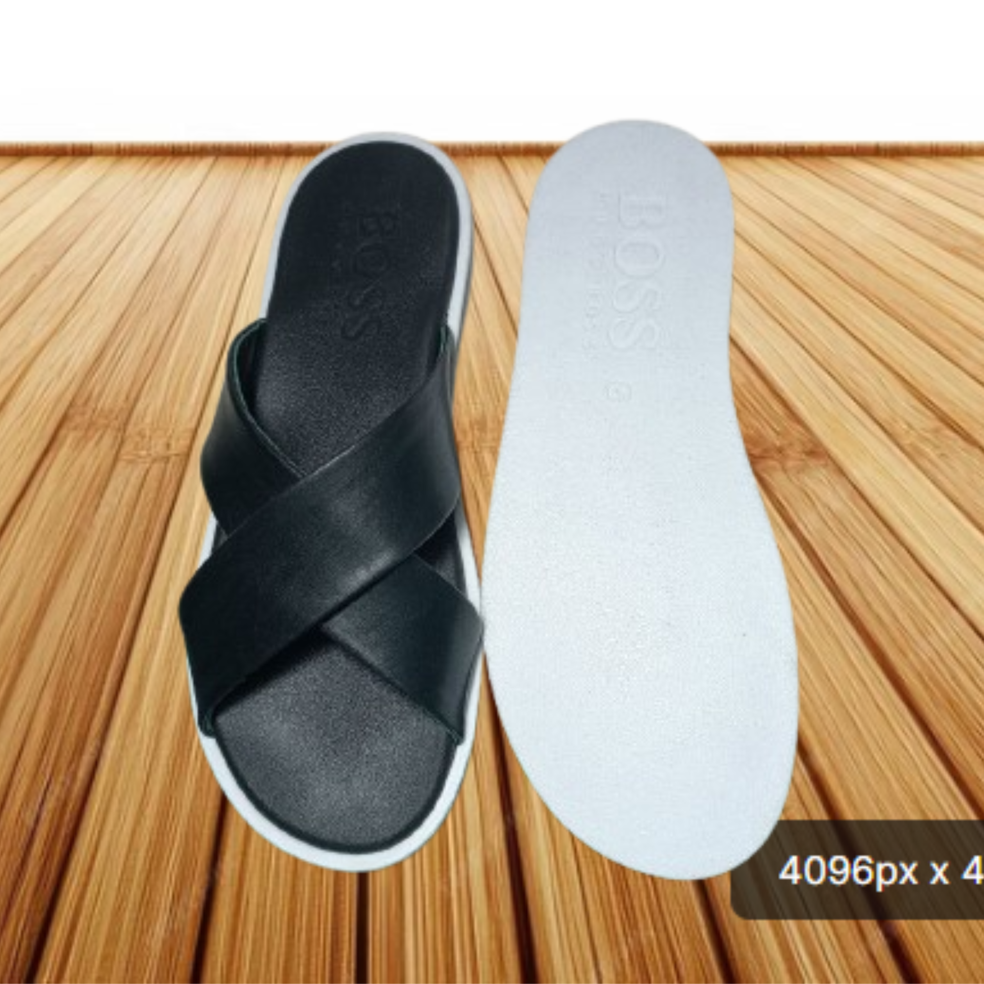 Тапочки, размер 43, черный — фото 1