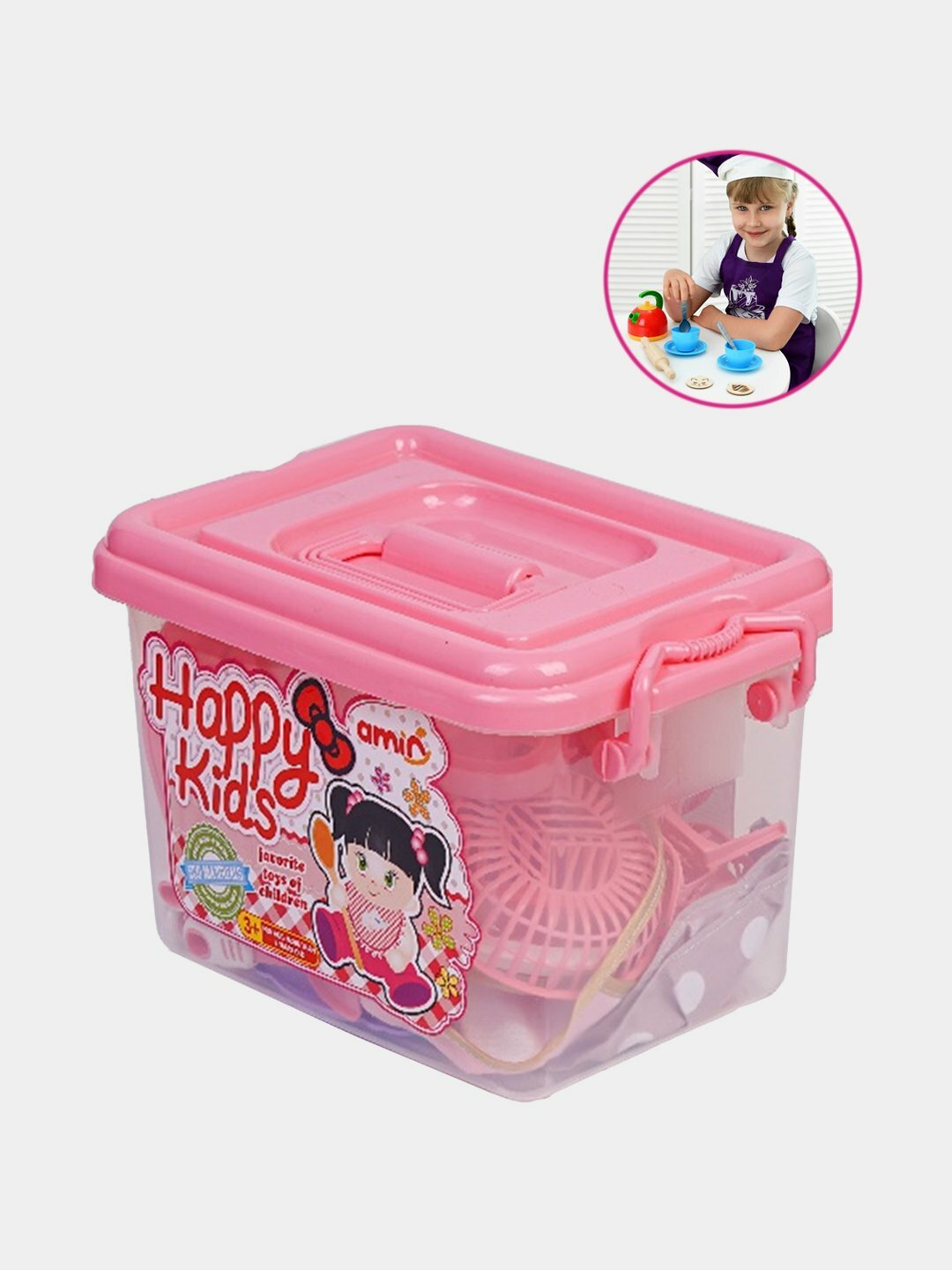 Happy Kids: Игрушечный Кухонный Набор для Детей – Безопасные и Экологичные Материалы! — фото 1