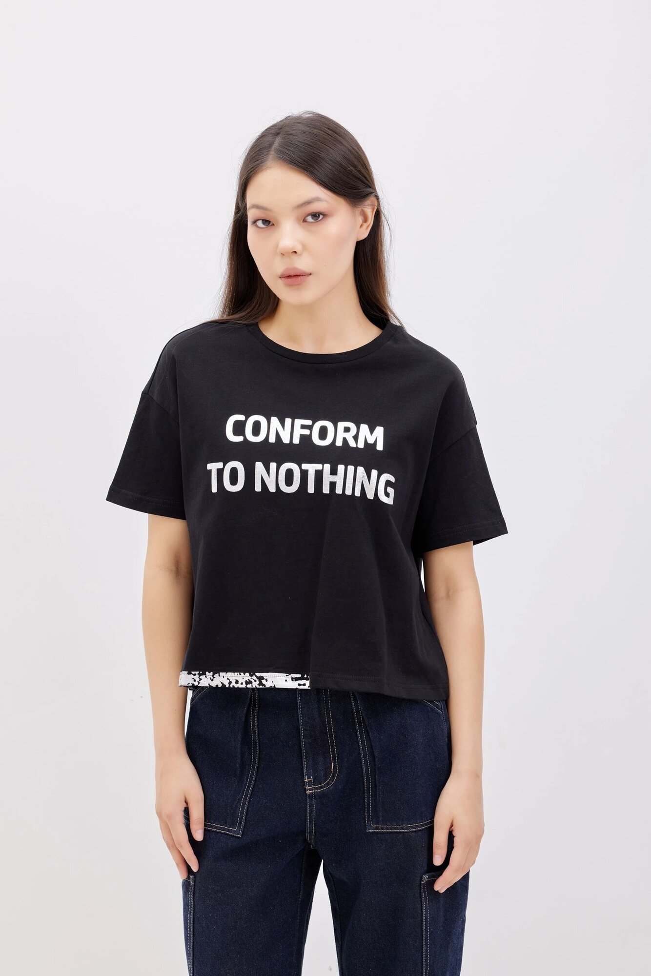 Футболка Selfie, размер M, черный — фото 1