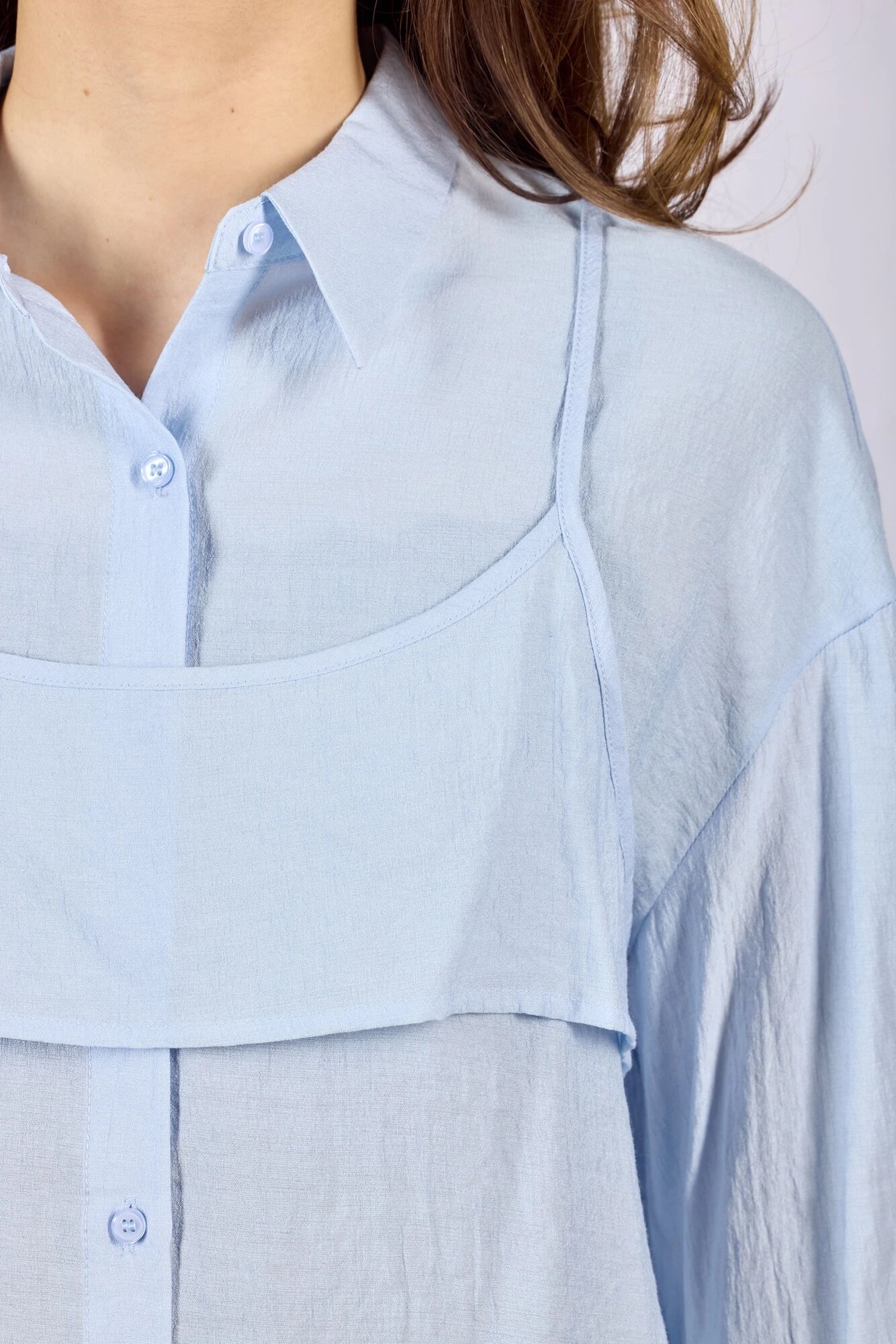 Рубашка Selfie, размер S, голубой — фото 1