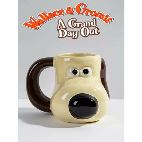фото Кружка wallace and gromit керамическая большая, чашка 400 мл