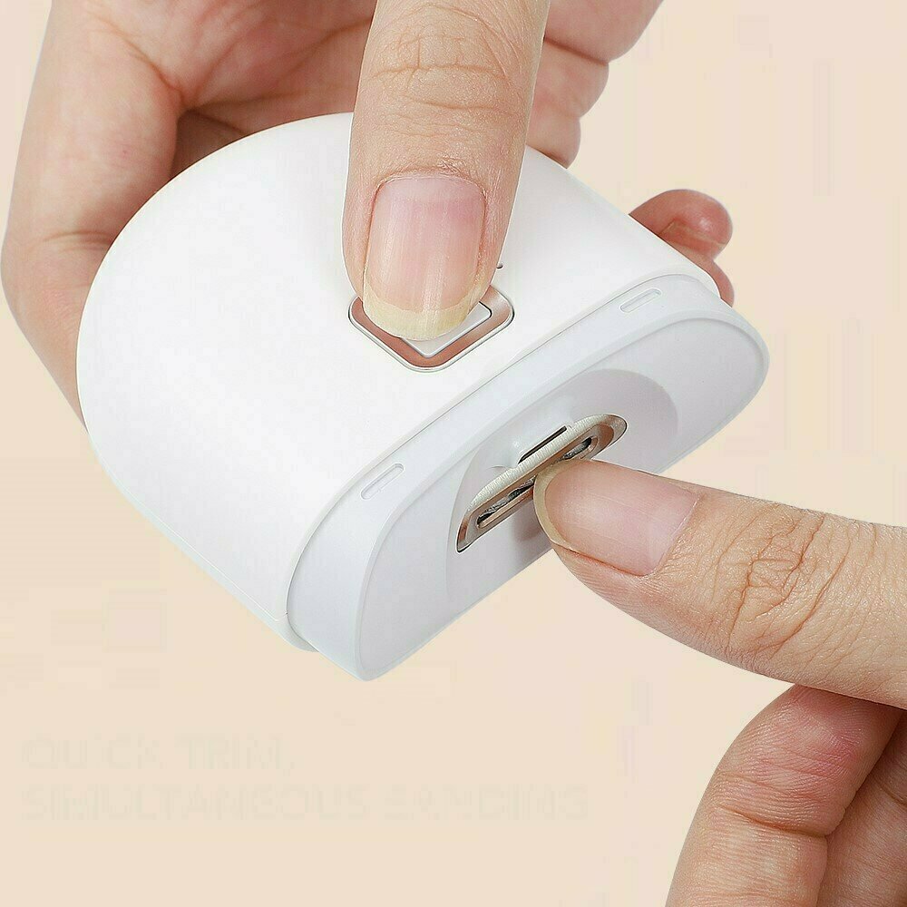 Триммер Xiaomi Electric Nail Clipper D603 для стрижки ногтей, с подсветкой, 2 скорости