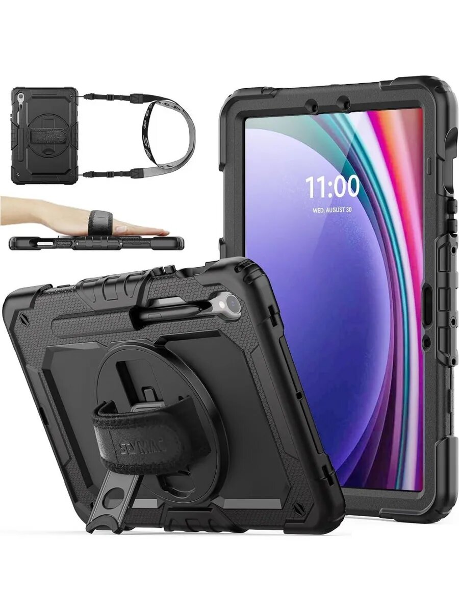 Чехол для Samsung Galaxy Tab S10 FE с ремешком для рук