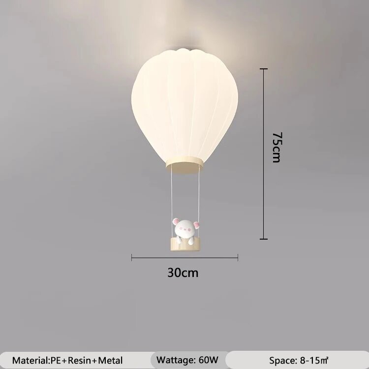 Потолочный светильник XIUAN Детская комната Белый 3 Color Temperature Hot Air Ballon Remote Control Белый