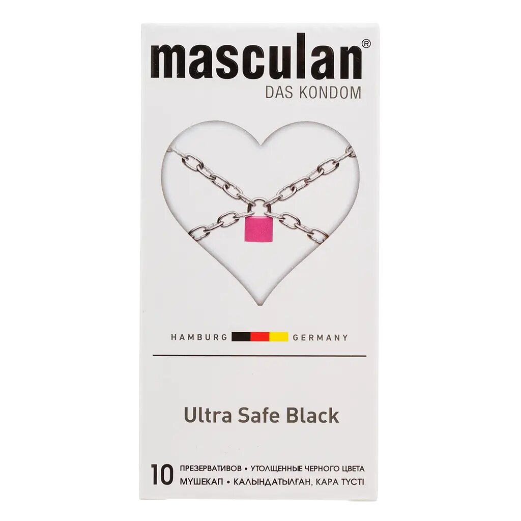 Презервативы Masculan Ultra Safe Black ультрапрочные 10 шт