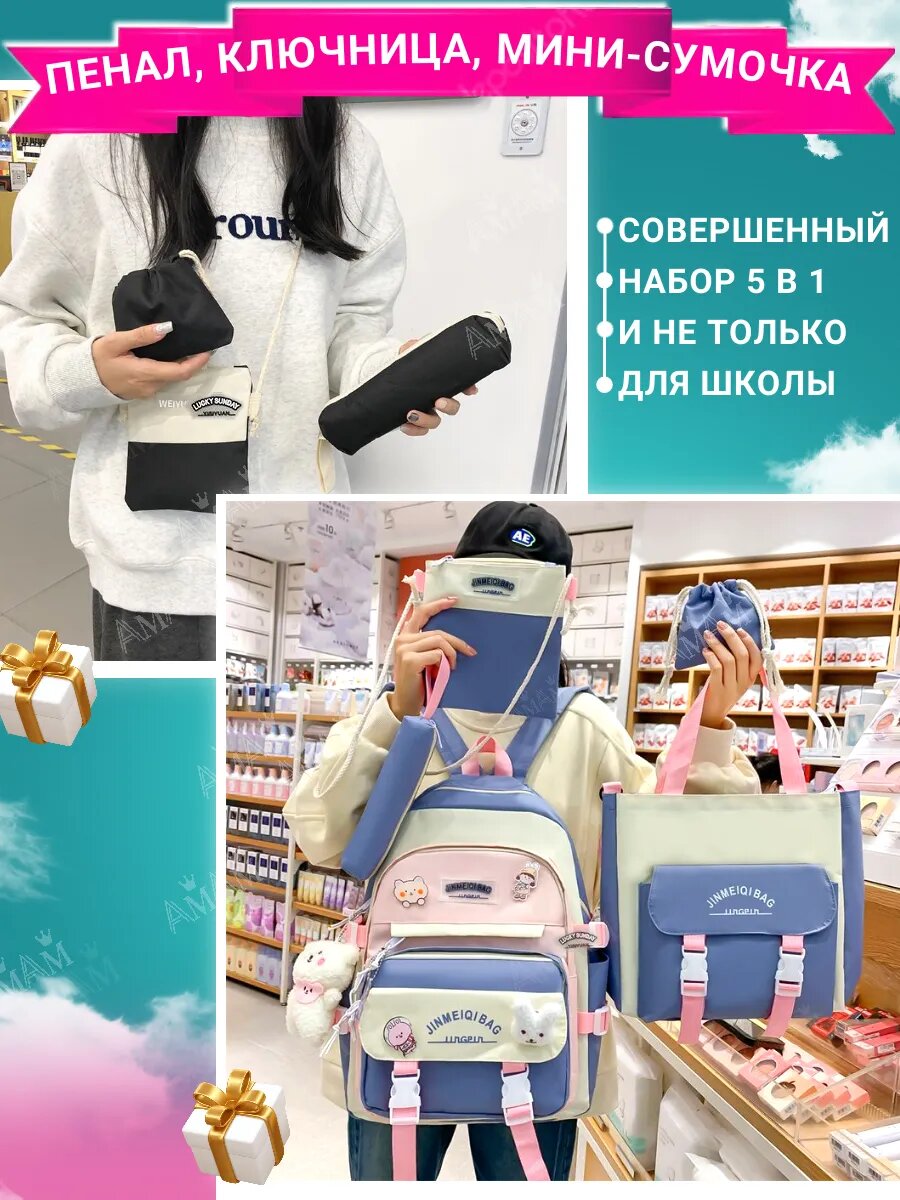 Школьный рюкзак для девочки на каждый день — фото 1