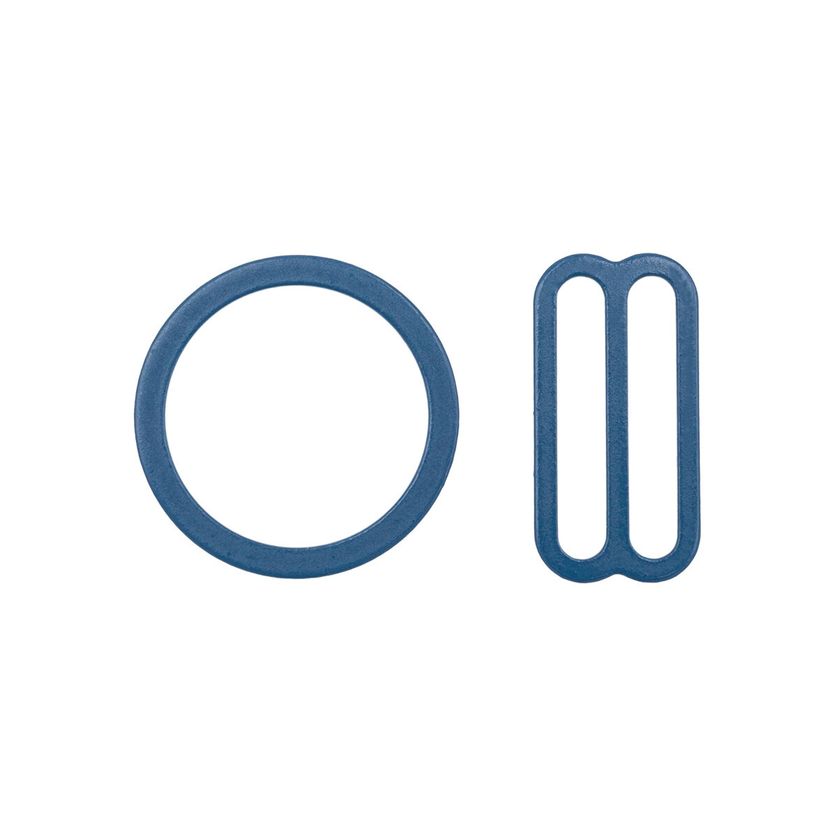 Набор металлической фурнитуры для бюстгальтера, цвет 141 вечерние сумерки (кольцо 18 мм - 4 шт, регулятор 19 мм - 4 шт)