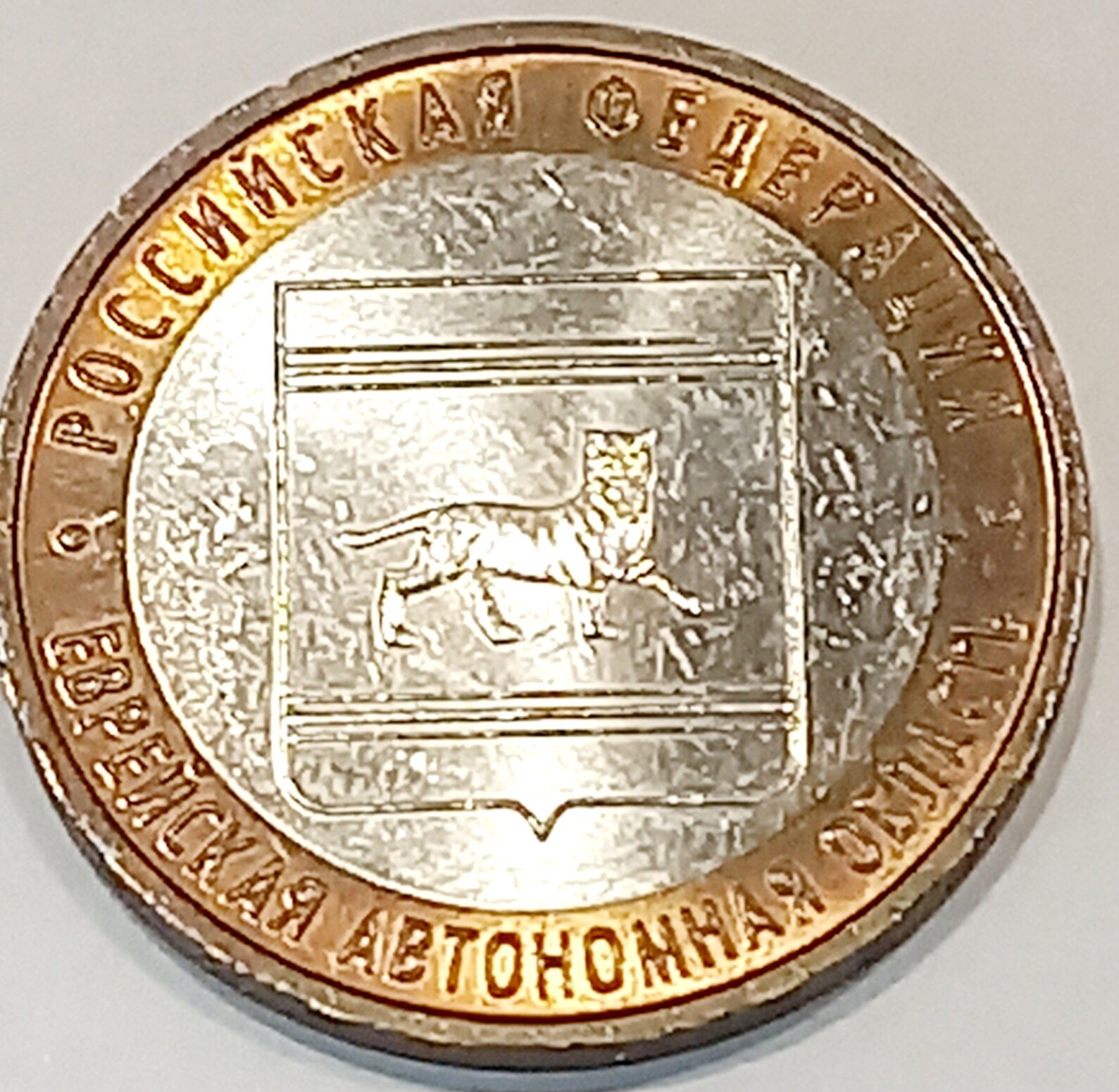Монета "Еврейская автономная область", 10 руб, биметаллическая, 2009 г, РФ
