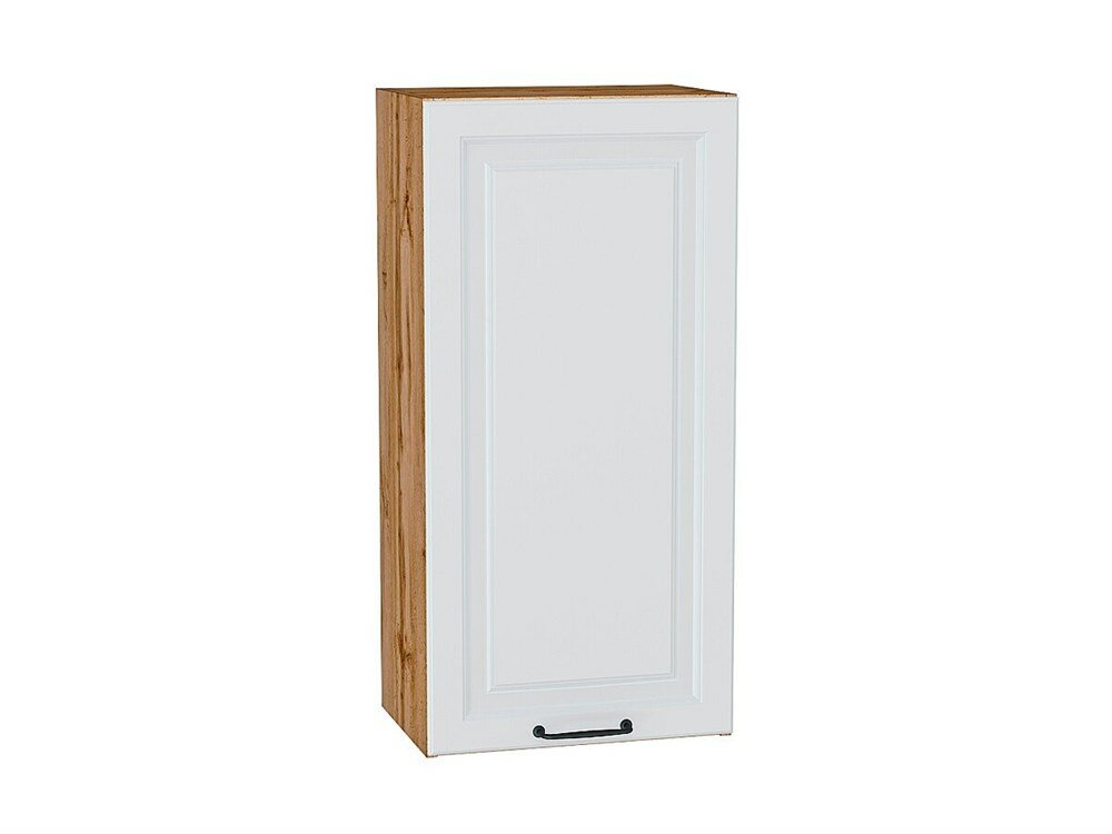 VVT Шкаф верхний с 1-ой дверцей Ницца Дуб Вотан, Blanco, 920, 450 В*Ш*Г 920*450*318, фасад МДФ Blanco, корпус Дуб Вотан Blanco