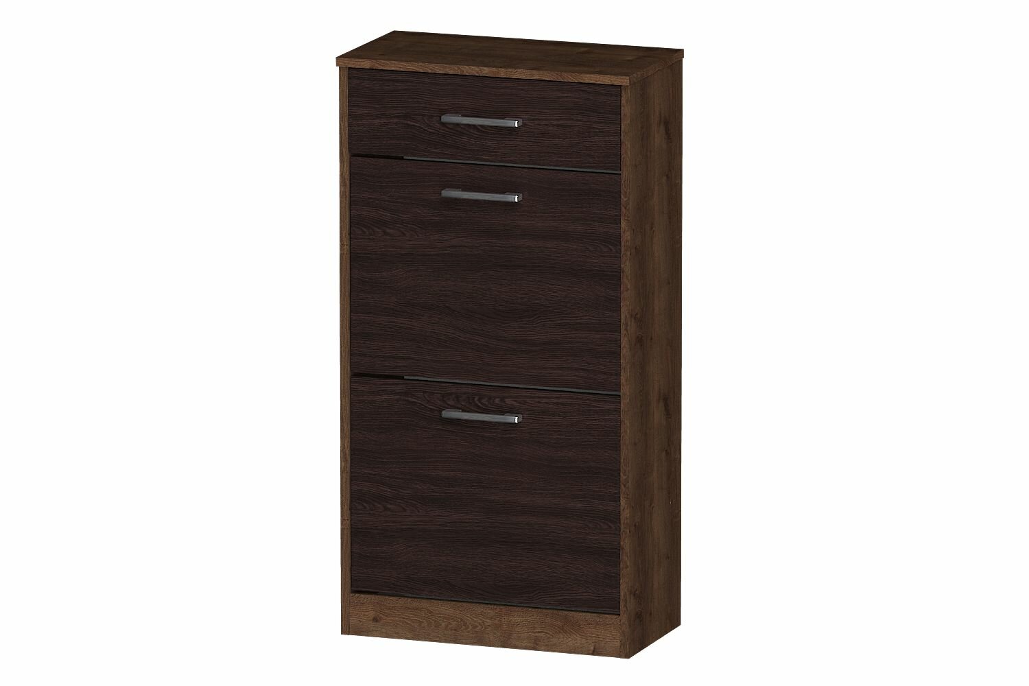 Обувница для прихожей закрытая откидная Лайф 55*29*105 ОБ-01 Дуб экспрессив/Венге