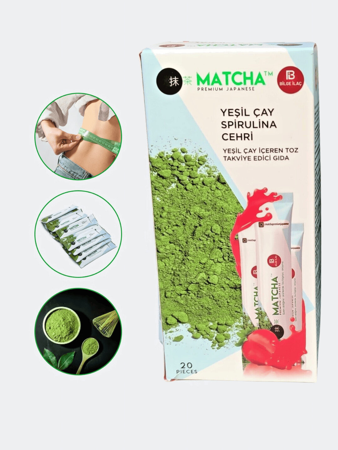 Чай "Matcha Detox", для похудения, матча, зеленый, антиоксидант