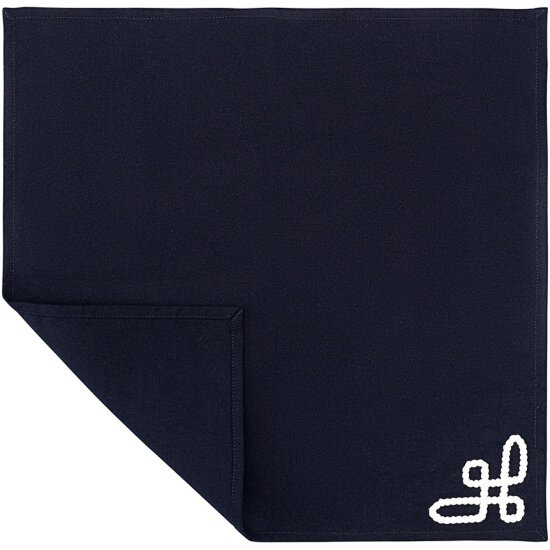 Салфетка сервировочная Tkano Navy story Sea treasures 45х45 см  хлопок  синий  TK25 NA0001 