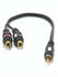 Шнур 1 x RCA штекер - 2 x RCA гнездо "позолоченный" OD4.0x8.0мм 0...
