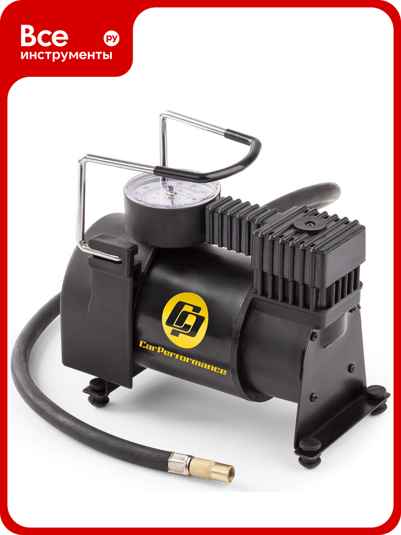 Воздушный компрессор CarPerformance, 25 л./мин, 12V/9A, 80W, 7 Атм CP-25P