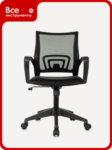 Изображение товара Компьютерное кресло Gigant черное, спинка сетка, 150 кг GCH-11, Эргономичная форма кресла снижает нагрузку на спину