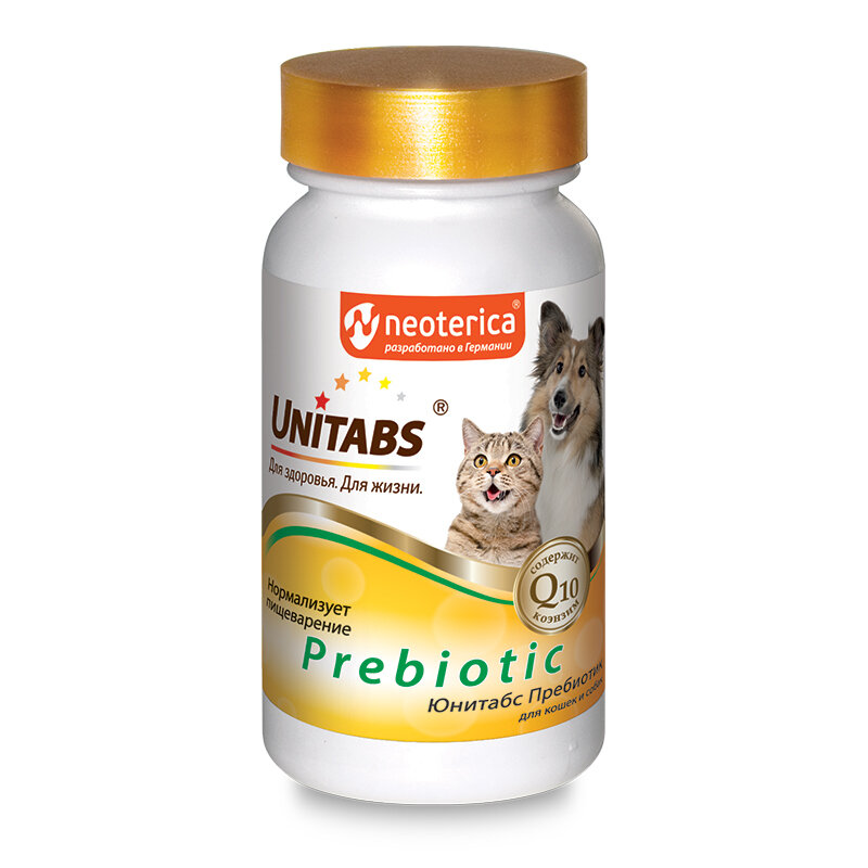 Экопром U310 Unitabs Prebiotic Витамины для кошек и собак 100таб