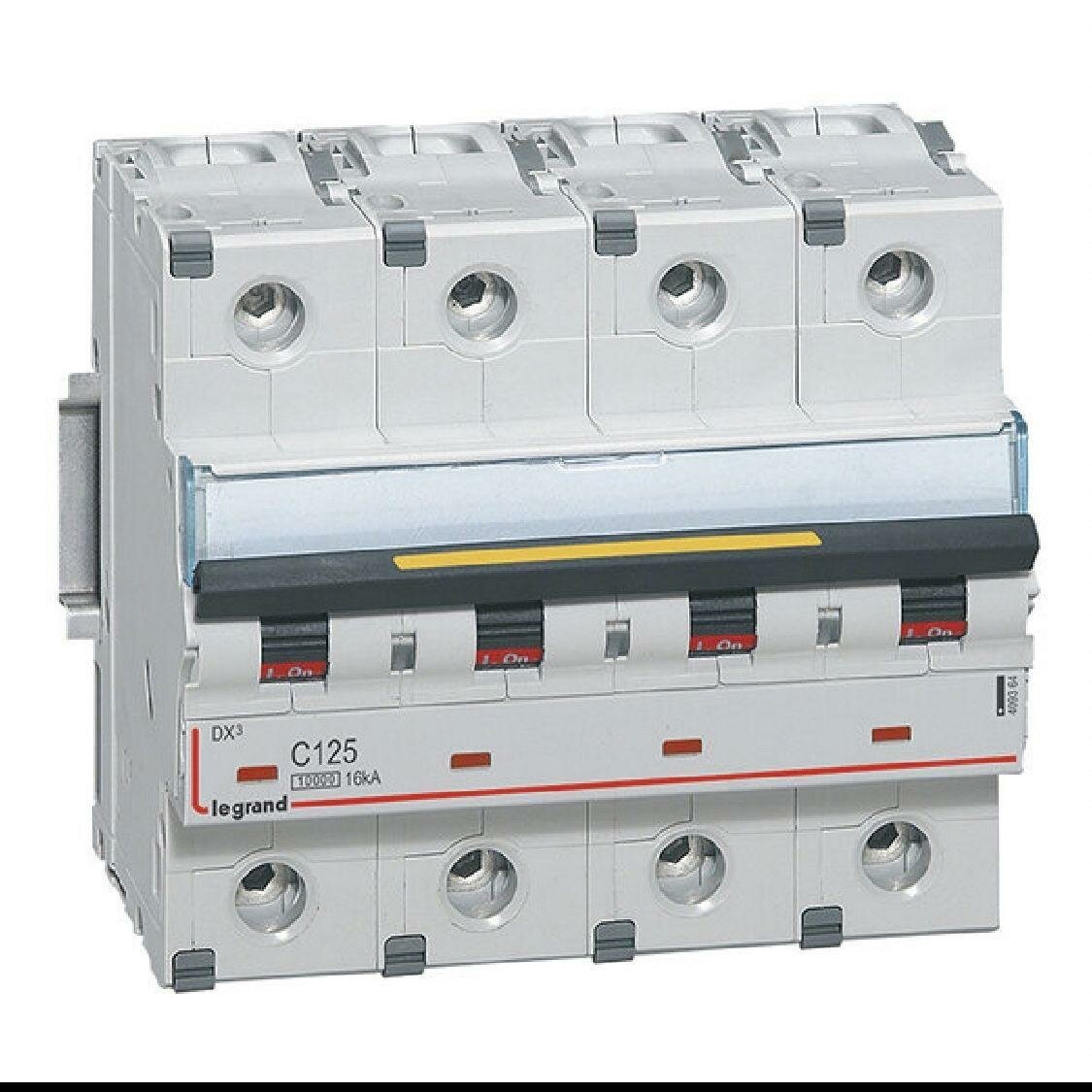 Legrand (Легранд) Автоматический выключатель DX3 - 16 кА 4П 125A тип C 409364