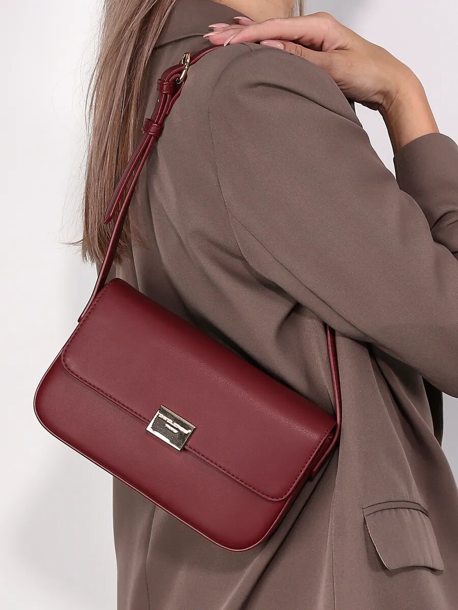 Сумка кросс-боди DAVID JONES, бордовый — фото 1