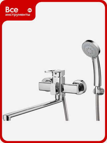 Изображение товара Смеситель для ванны и душа G-lauf с поворотныи изливом 35 см и, ванны и душа