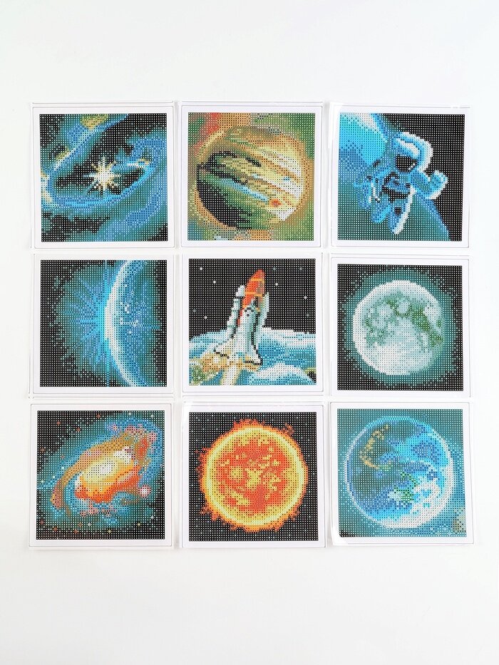 Алмазная мозаика 9 в 1 Космос 145 х 145 см