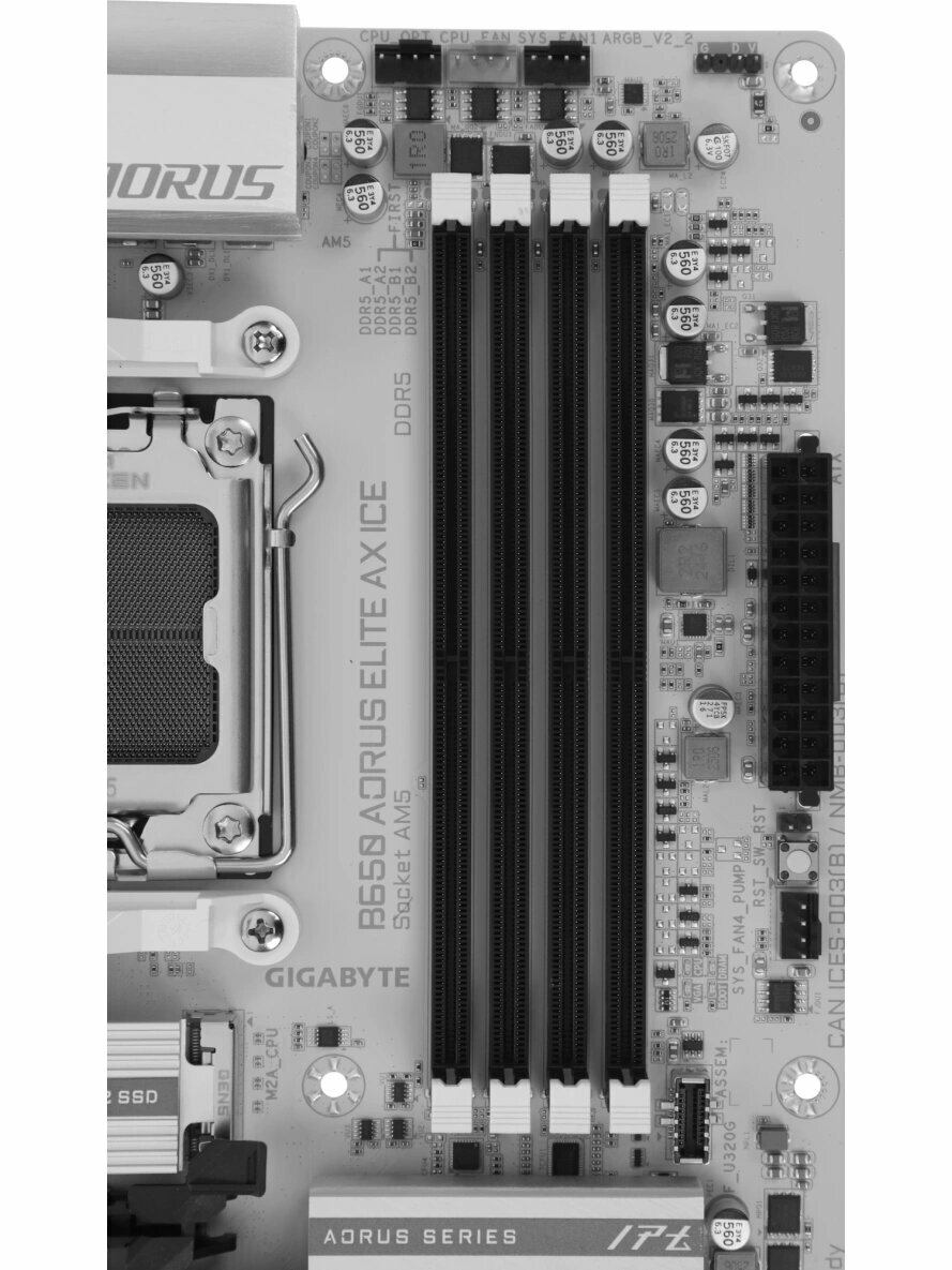 Материнская плата Gigabyte B650 A ELITE AX ICE, SocketAM5, AMD B650, ATX