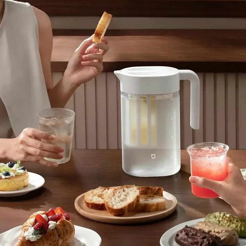 Изображение Xiaomi Термобутылка С ручкой, С ситечком, Крышка-чашка, 1.6 л