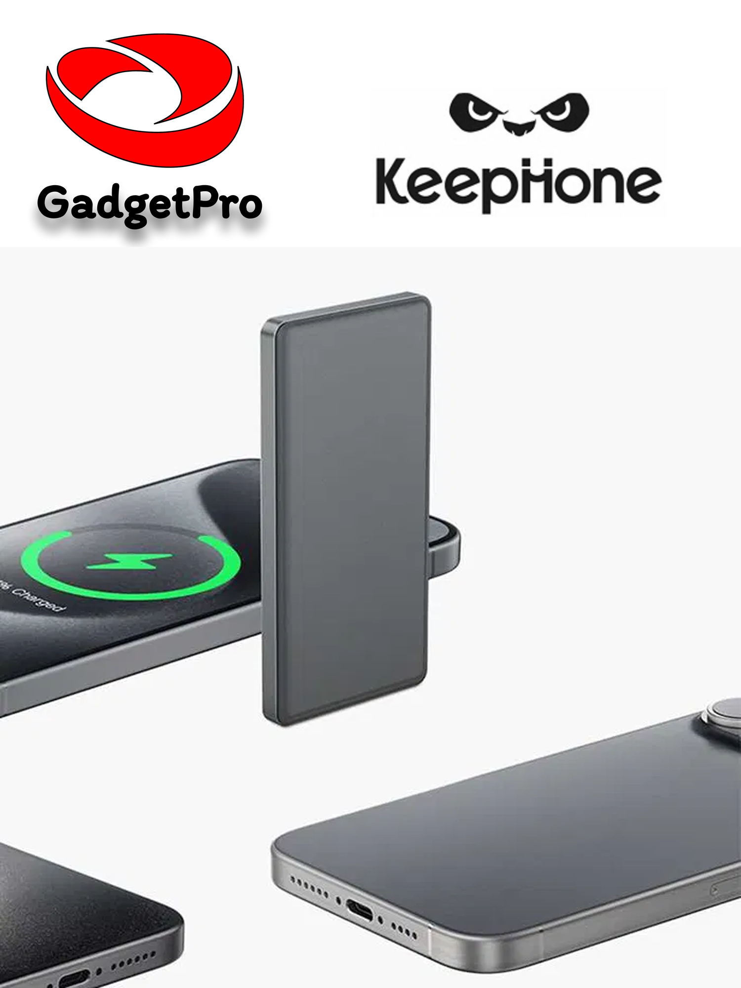 Внешний аккумулятор Keephone PB31 10000 мАч, 20W, Type-C/USB, алюминиевый корпус, титановый