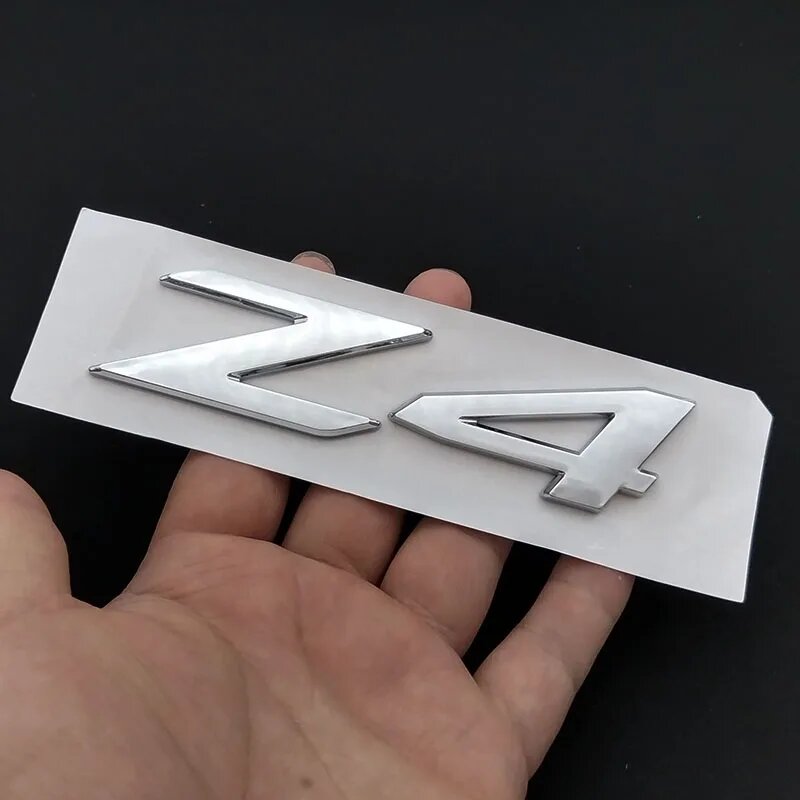 3D эмблема Z4 Chrome для авто багажника