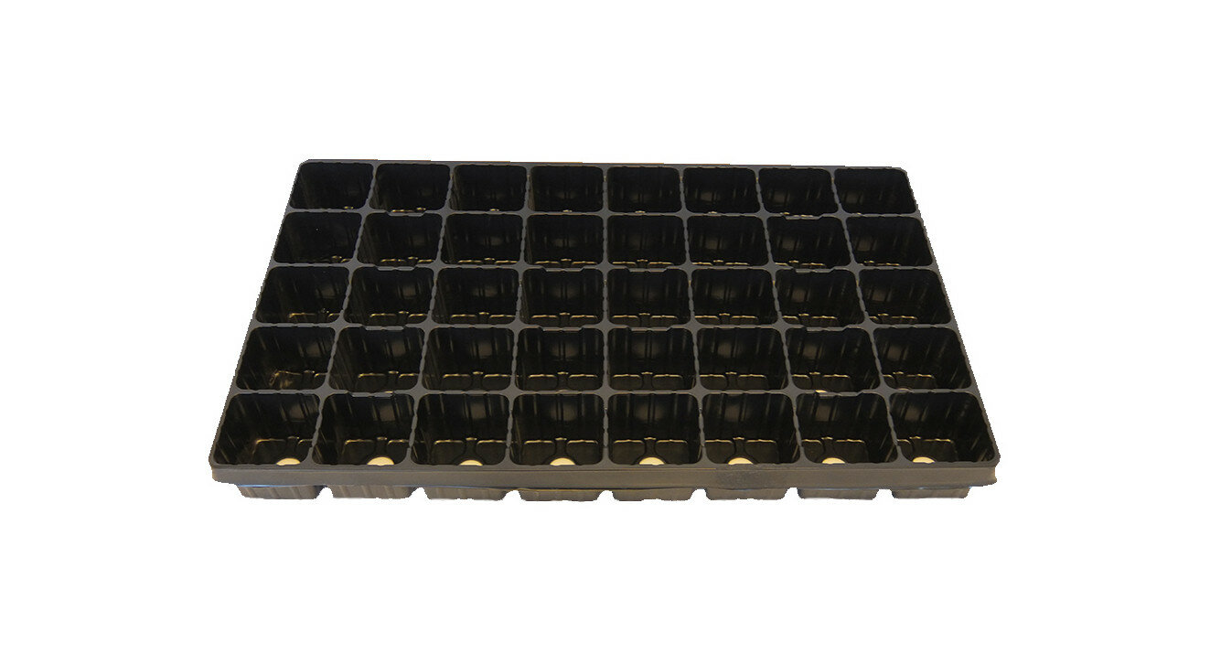 Кассета для рассады 40 ячеек пластик 52x31x51 см черная
