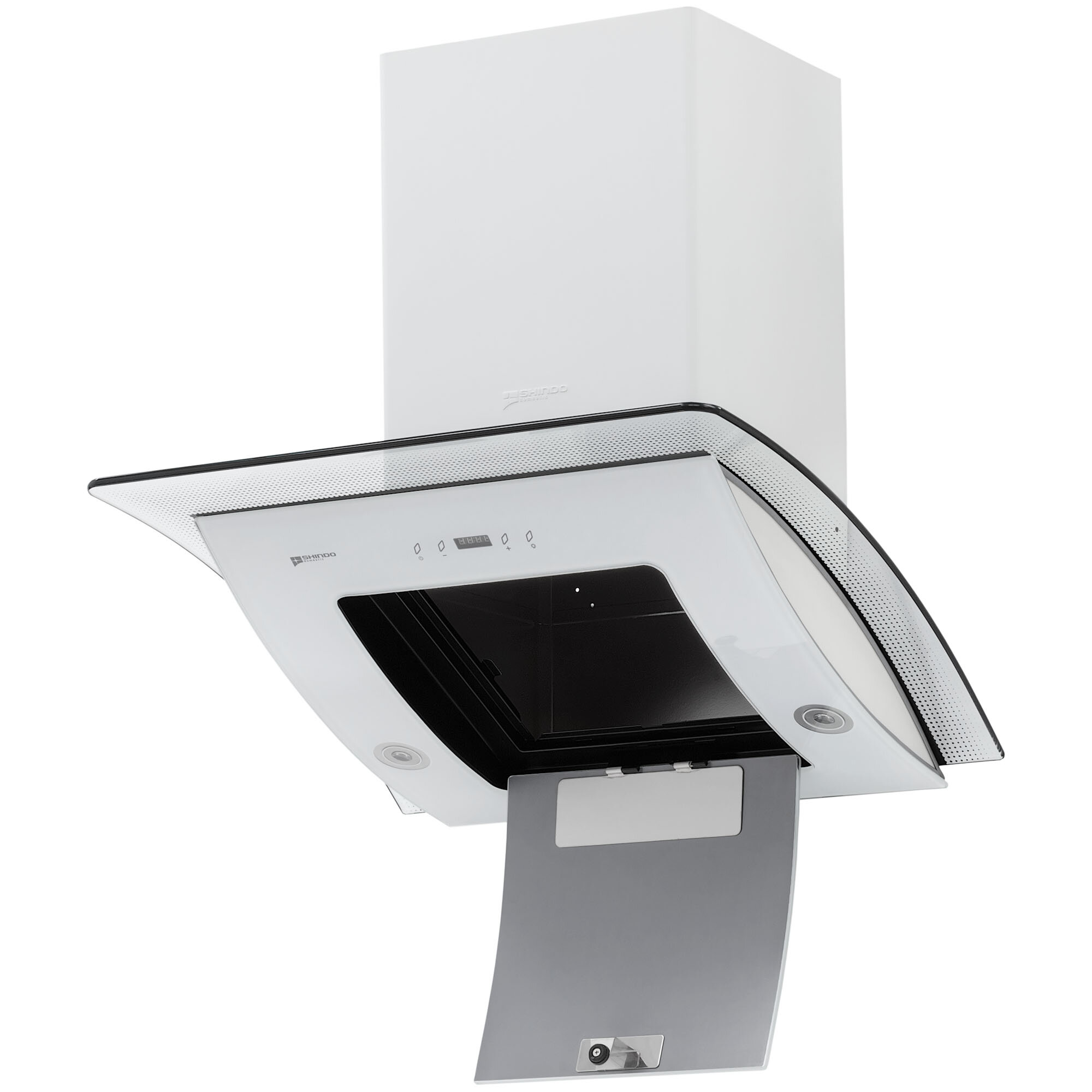 Кухонные Вытяжки Xiaomi Вытяжка кухонная 60 см наклонная SHINDO ALIOT PS 60 W/OG 3ETC