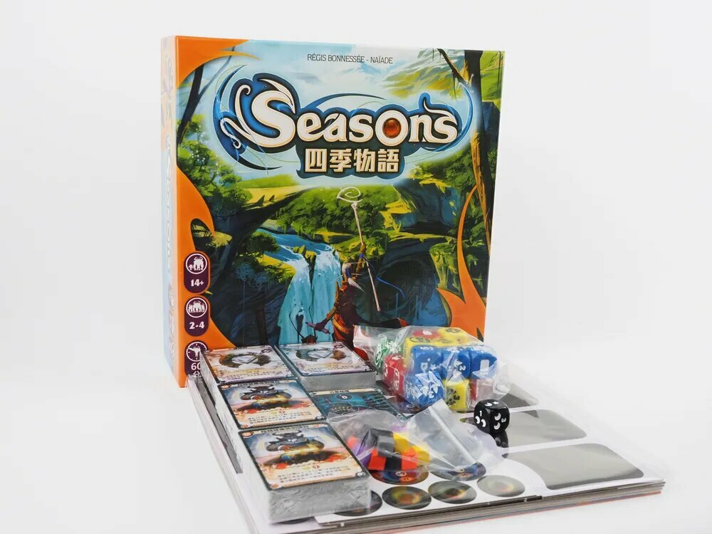 Настольная игра Seasons: китайская версия Схватка Магов за Кристаллы Власти! Полная комплектация. 2-4 игрока. 60 минут.