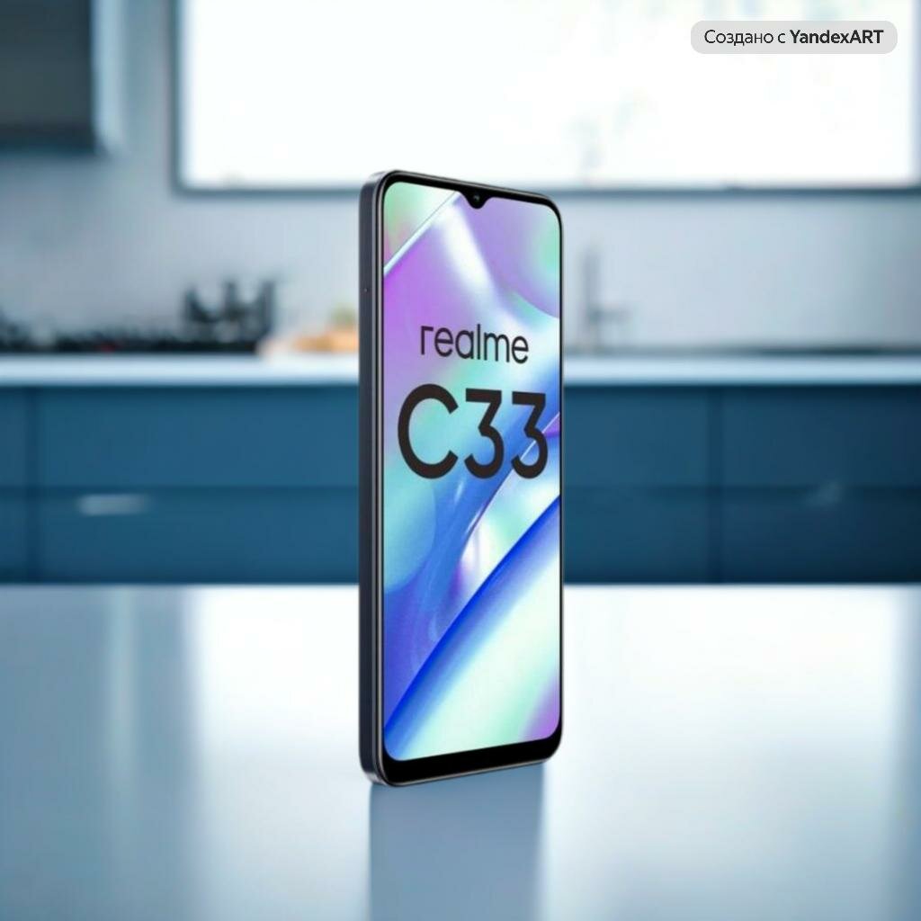Смартфон Realme C33, 4/128GB, основная камера 50 МП, экран 6,5", 5000 мА·ч