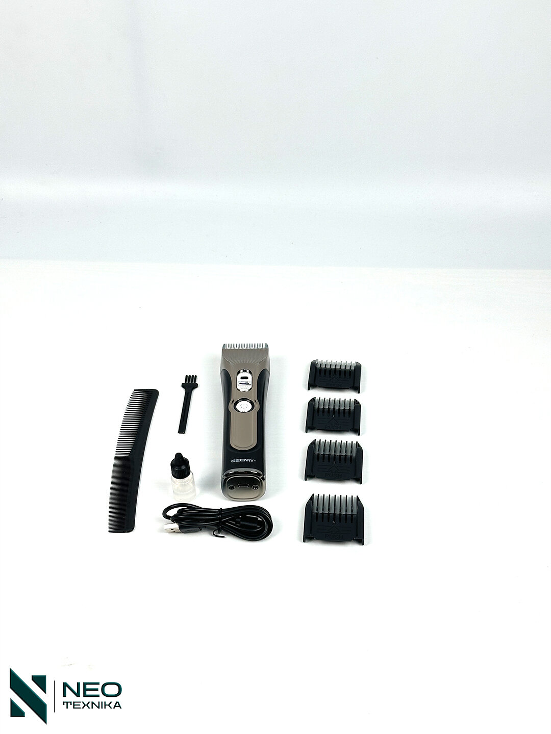 Машинка для стрижки Geemy, GM-8053, AA, 1.5 м, быстрая зарядка, нержавеющая сталь — фото 1