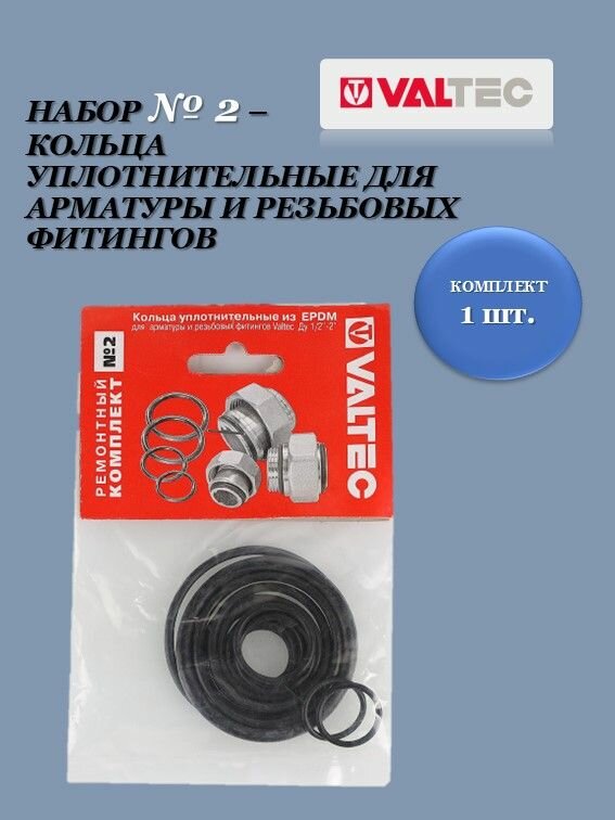 Набор № 2 - кольца уплотнительные для арматуры и резьбовых фитингов