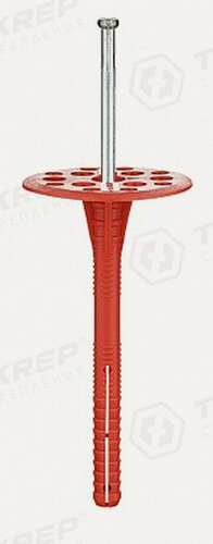 Изображение товара Дюбель для теплоизоляции с металлическим гвоздём Tech-Krep 10х120 мм, 50 шт