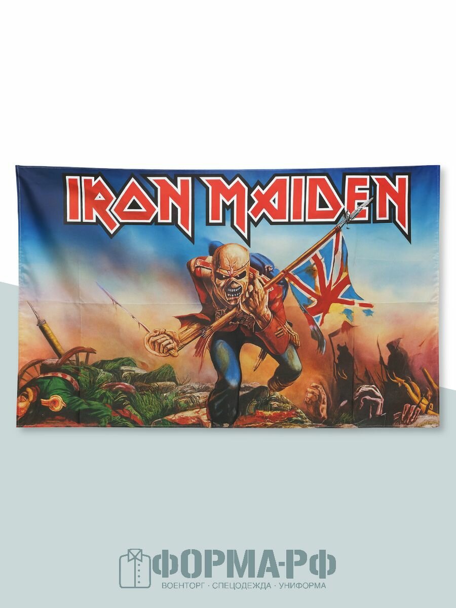 Флаг с принтом группа Iron Maiden