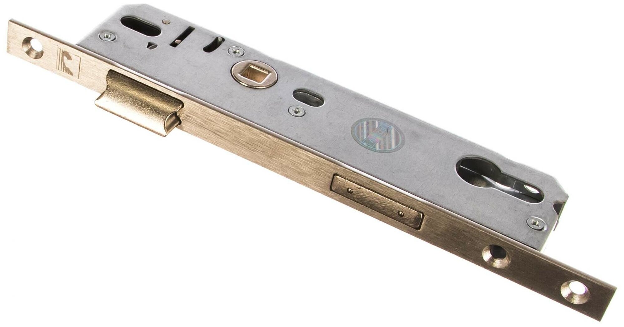 Врезной замок APECS 7000-30-NI 92мм сталь цилиндровый серый