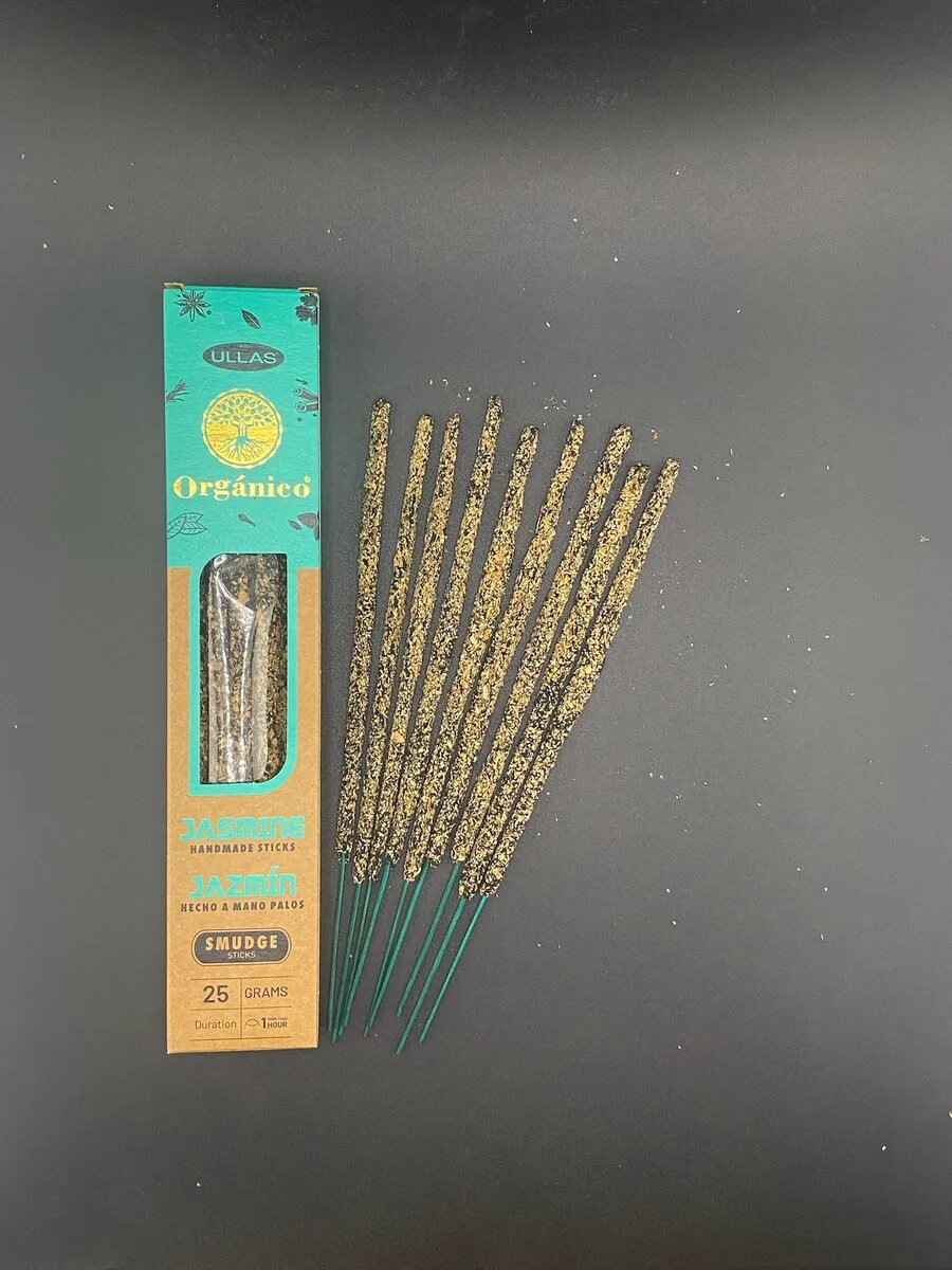 Благовония Жасмин, аромапалочки, Индийские органические, 25 гр — фото 1