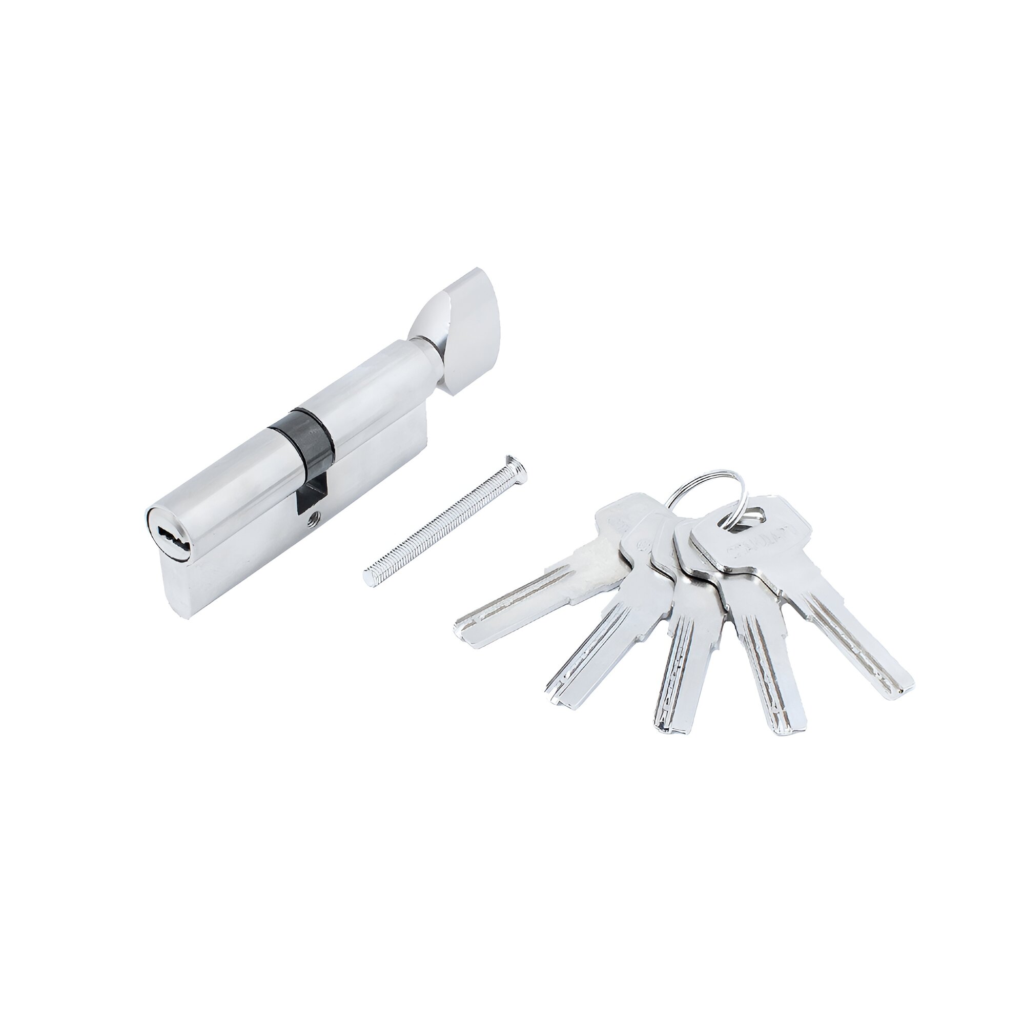 Цилиндровый механизм Стандарт Z. F.80В-5K SN ключ/вертушка матовый никель