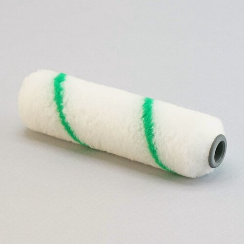 Изображение товара Шубка ANZA для малярного валика 100 мм, полиамид, цвет белый/зеленый