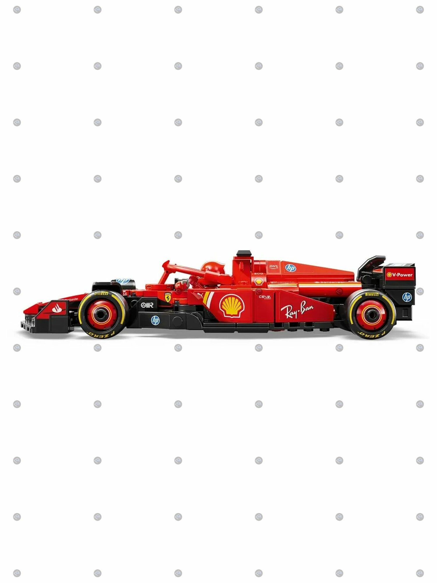Конструктор машинка Ferrari SF-24 F1, 275 деталей — фото 1