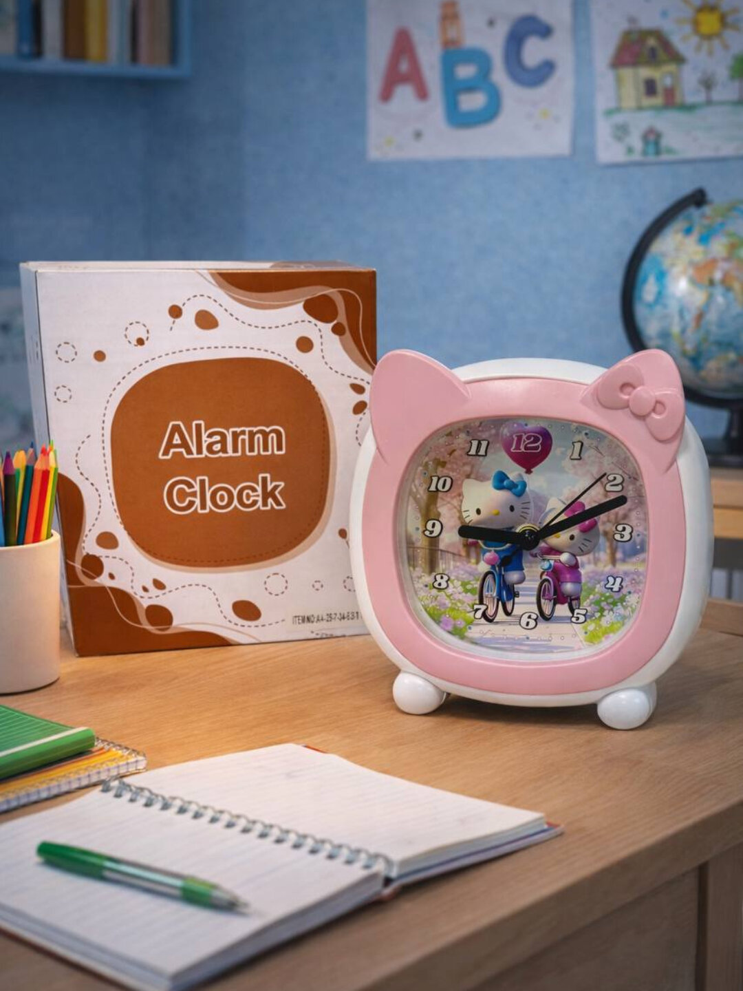 Детские часы-будильник Giftmania, песочный механизм, пластик, Розовый