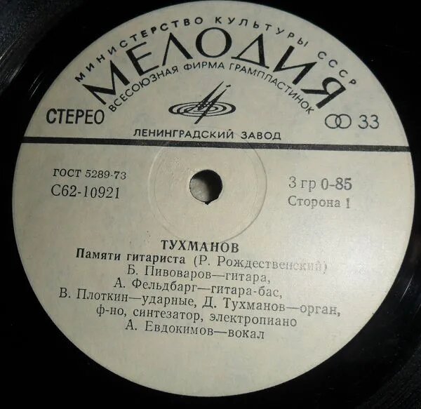 Памяти Гитариста • Памяти Поэта
