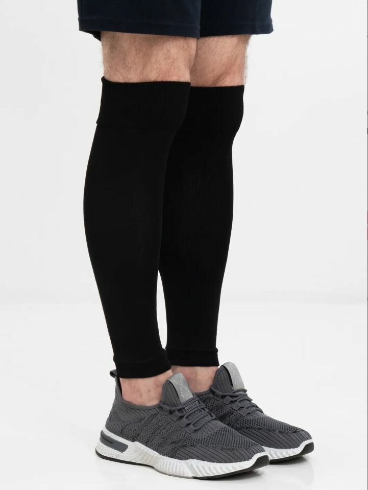 Гетры спортивные POV TRIC, размер 32-37, черный/черный — фото 1