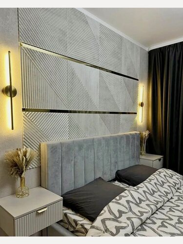 Изображение товара Стеновые панели декоративные МДФ для стен 3Д / Цвет: бетон светлый