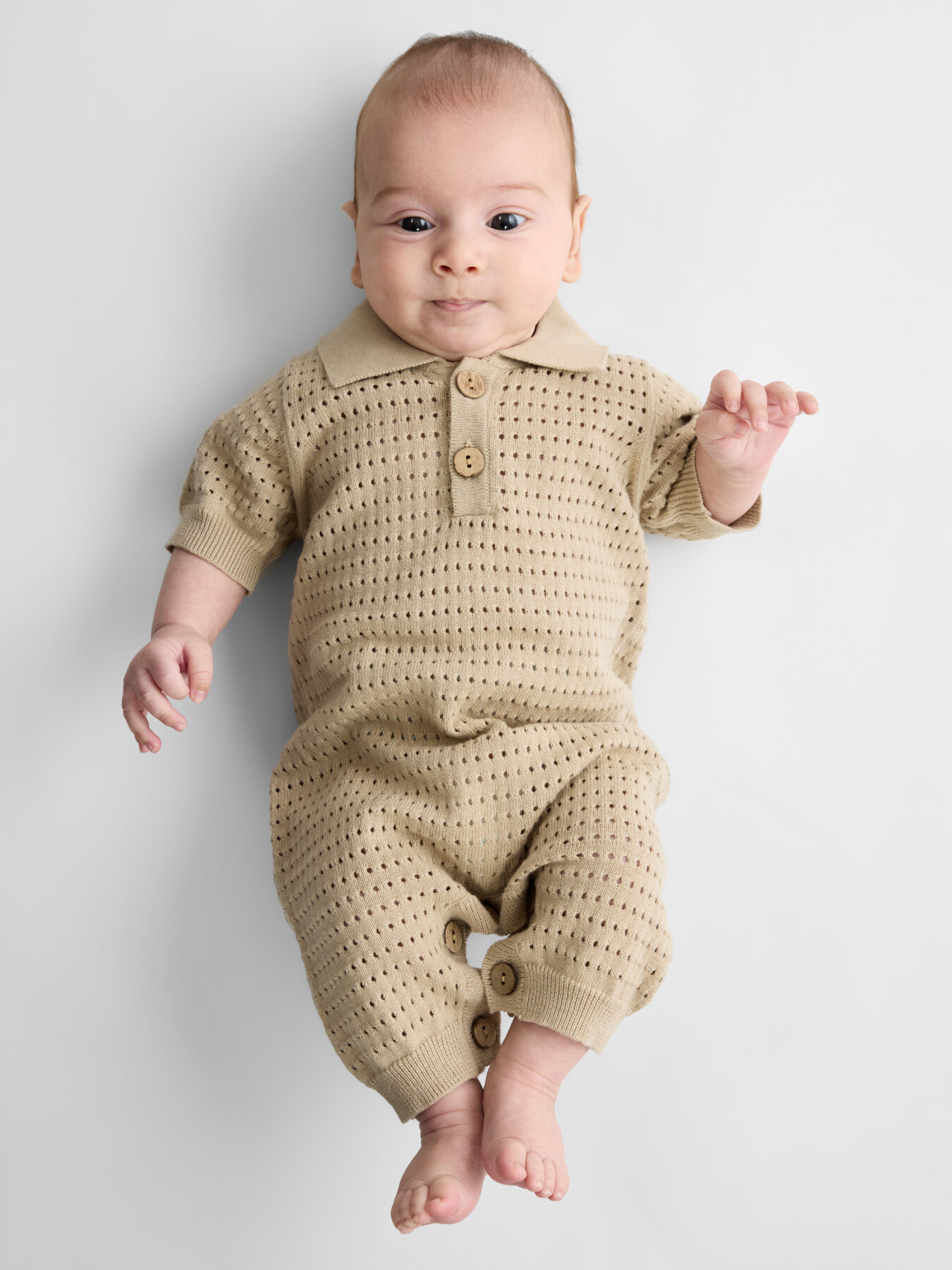 Песочник Happy Baby, размер 68-74, капучино